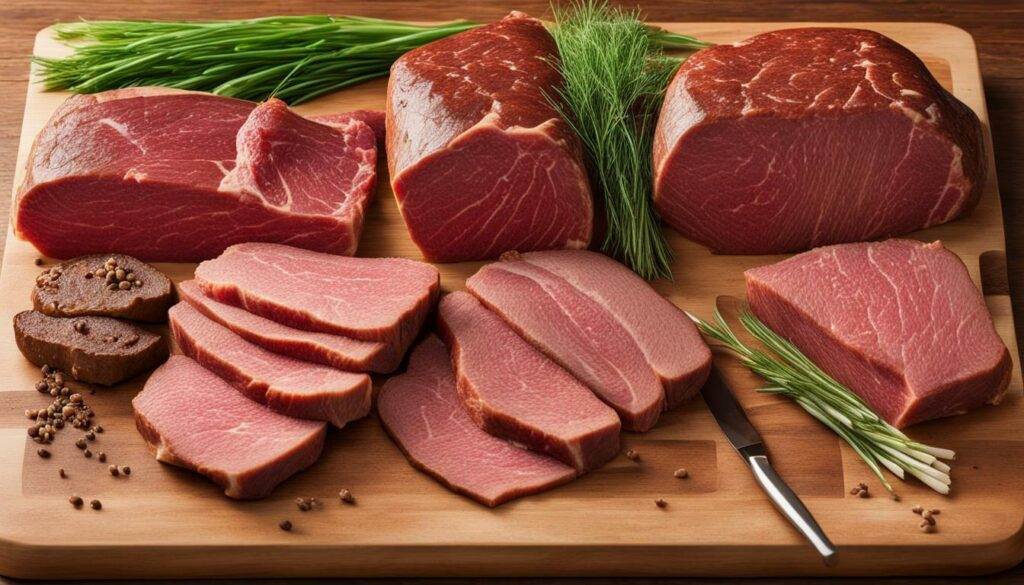 Grass-fed beef cuts